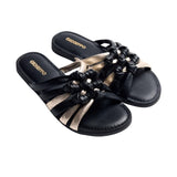 Gioseppo – Calbayog 78222-P-Negro – Sandalias negras planas de piel - Mujer