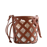 Gioseppo – Tukuyu 78266-P-Cuero – Bolso marrón tipo jaula