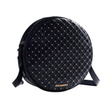 Gioseppo – Wascott 78267-P-Negro – Bolso negro redondo con exterior trenzado