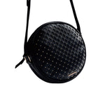 Gioseppo – Wascott 78267-P-Negro – Bolso negro redondo con exterior trenzado