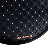 Gioseppo – Wascott 78267-P-Negro – Bolso negro redondo con exterior trenzado
