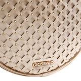 Gioseppo – Wascott 78267-P-Platino – Bolso platino redondo con exterior trenzado