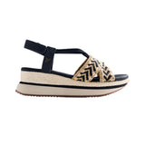 Gioseppo – Ugunja 78618-P-Negro – Sandalias negras deportivas con tiras cruzadas - Mujer