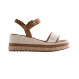 Gioseppo – Isoko 79236-P-Marron – Sandalias marrones con cuña y correa ajustable en el tobillo - Mujer