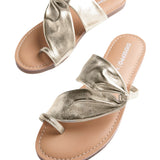 Gioseppo – Kiserian 79275-P-Platino – Sandalias planas de piel - Mujer