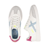 Munich – Mini Barru 15 8034015 – Sneakers blancas de piel con puntera de serraje – Unisex niños