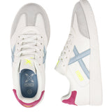 Munich – Mini Barru 15 8034015 – Sneakers blancas de piel con puntera de serraje – Unisex niños