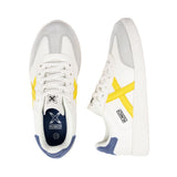 Munich – Mini Barru 16 8034016 – Sneakers blancas de piel con puntera de serraje – Unisex niños