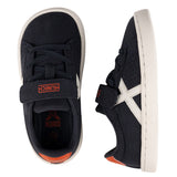 Munich – Mini Open VCO 03 8844003 – Sneakers azules con detalles en naranja y cierre de velcro – Unisex niños