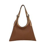 Martina K – Euphoria 9819-3 – Bolso camel bicolor con asas ajustables y cierre de cremallera (38x24x2 cm)