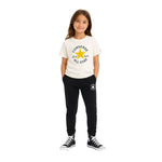 Camiseta blanca unisex Converse para niños con logo icónico Konestilochic