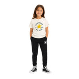 Camiseta blanca unisex Converse para niños con logo icónico Konestilochic