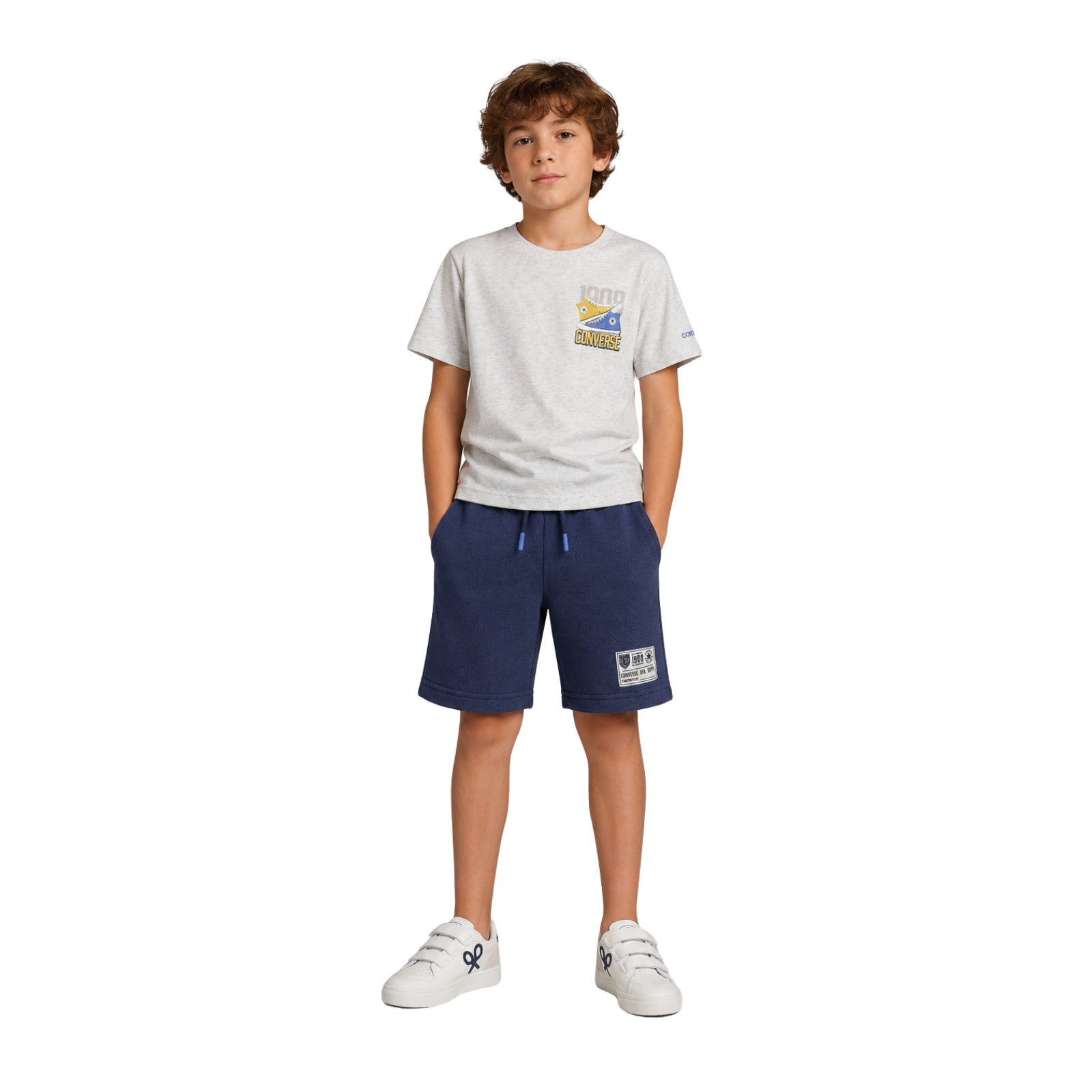 Camiseta manga corta Gris niño Converse | Konestilochic