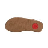 FitFlop – Lulu A4T-C15 – Sandalias de piel marrones de tira con mediasuela Microwobbleboard™ - Mujer