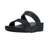 FitFlop – Lulu A4Y-001 – Sandalias negras de tiras con brillo - Mujer