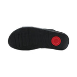 FitFlop – Lulu A4Y-001 – Sandalias negras de tiras con brillo - Mujer
