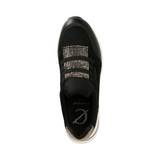 Cafè Noir C1DN1006_N001 – Zapatillas slip-on de running con elástico y pedrería - Mujer