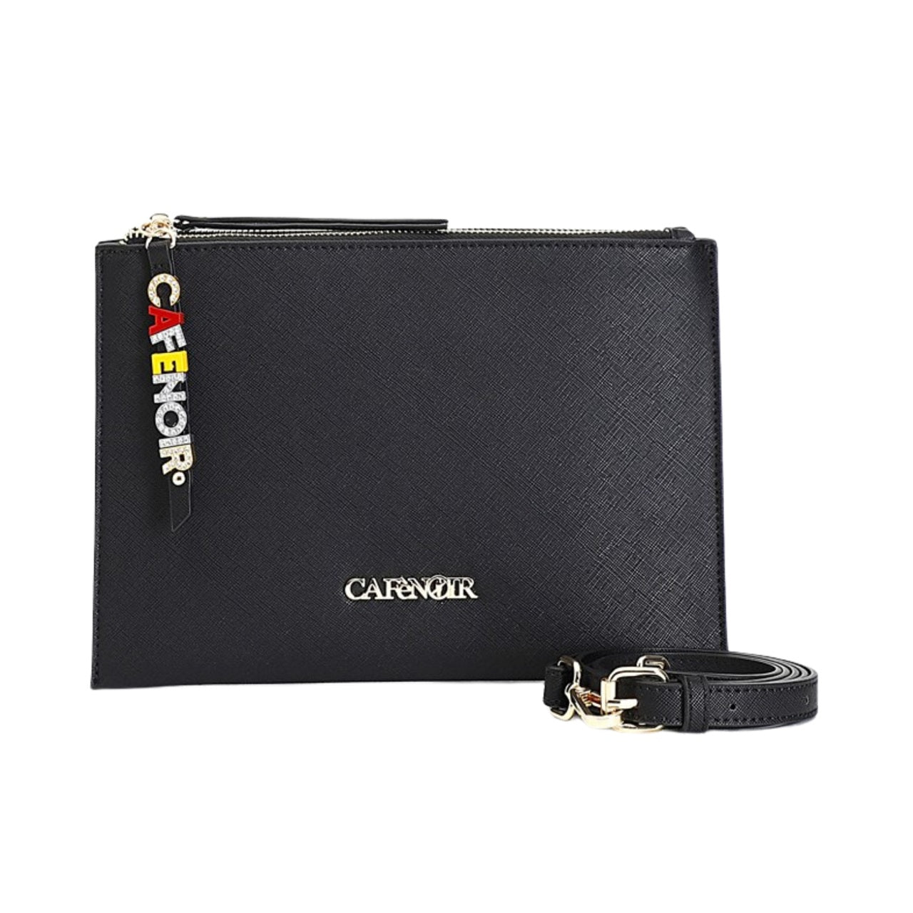 Bolso de mano negro CafèNoir - Elegancia y estilo versátil | Konestilochic