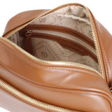 CafèNoir - C3BJ0702_M007 – Bolso marrón de hombro con bolsillo exterior