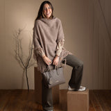 CafèNoir - C3MA0701_N006 - Bolso gris saffiano con maxi charm