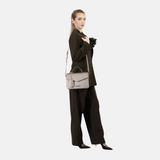 CafèNoir - C3MA0703_M011 – Bolso tipo maletín con acabado saffiano con solapa y maxi charm
