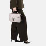 CafèNoir - C3MA0703_M011 – Bolso tipo maletín con acabado saffiano con solapa y maxi charm
