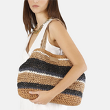 CafèNoir - C3VA0802_N077 - Bolso de ganchillo de rafia