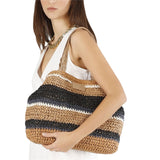 CafèNoir - C3VA0802_N077 - Bolso de ganchillo de rafia