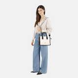 CafèNoir - C3YD0803_N001 - Bolso de lona con perfiles negros