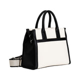 CafèNoir - C3YD0803_N001 - Bolso de lona con perfiles negros