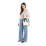 CafèNoir - C3YD0803_N001 - Bolso de lona con perfiles negros