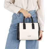 CafèNoir - C3YD0803_N001 - Bolso de lona con perfiles negros