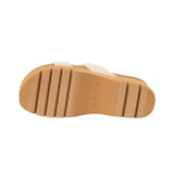 Reef – Cushion Vista CJ8611 – Sandalias beige de rafia con plataforma y plantilla de corcho - Mujer