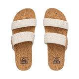 Reef – Cushion Vista Vintage CJ8647 – Sandalias blancas de tiras tejidas con plantilla con amortiguación - Mujer