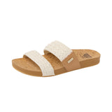 Reef – Cushion Vista Vintage CJ8647 – Sandalias blancas de tiras tejidas con plantilla con amortiguación - Mujer