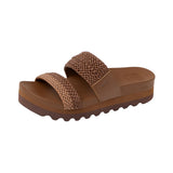 Reef – Cushion Vista CJ8724 – Sandalias color chocolate con plataforma con amortiguación - Mujer