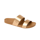 Reef – Cushion Vista Sunset CJ9014 – Sandalias color bronce de cuero vegano con plantilla con amortiguación - Mujer