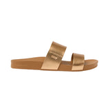 Reef – Cushion Vista Sunset CJ9014 – Sandalias color bronce de cuero vegano con plantilla con amortiguación - Mujer