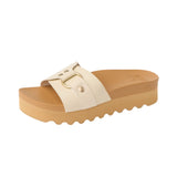 Reef – Vista Sadie CJ9443 – Sandalias beige de cuero vegano - Mujer