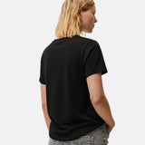 System Action - CTDCT711-40 – Camiseta negra de manga corta con puntilla en el escote - Mujer