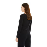 System Action - CTDCT911_40 – Camiseta de manga larga con puntilla en el escote - Mujer