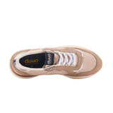 Duuo – Calma High 102 D124102 – Zapatillas beige retro running con doble suela - Mujer