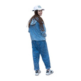 D60073_Z10-Pantalón vaquero con cinturón DKNY para niña