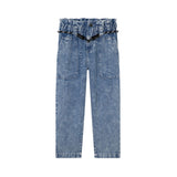 D60073_Z10-Pantalón vaquero con cinturón DKNY para niña