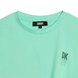 DKNY - D60087_72B - Camiseta verde tila de manga corta - Niña