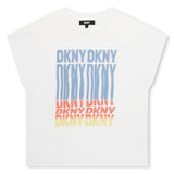 D60093_10P-Camiseta blanca de manga corta DKNY para niña