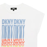 D60093_10P-Camiseta blanca de manga corta DKNY para niña