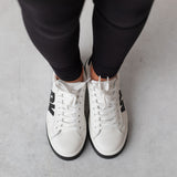 D60124_10P-Zapatillas deportivas blancas de piel DKNY unisex