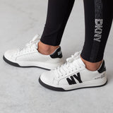 D60124_10P-Zapatillas deportivas blancas de piel DKNY unisex