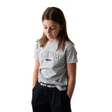 Camiseta gris jaspeado DKNY unisex niños - Estilo y comodidad Konestilochic